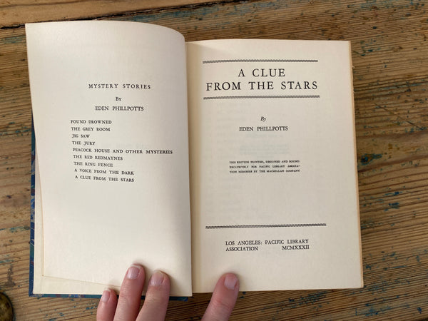 1932 A Clue from the Stars title page