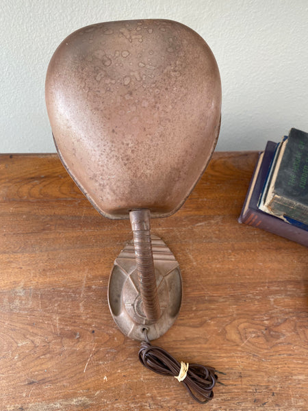 Vintage Richlite Goose Neck Desk Lamp Top