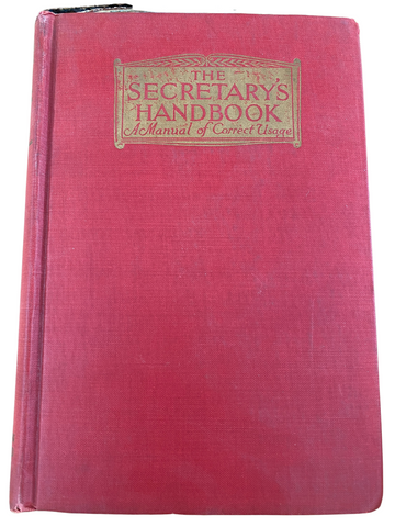 1944 The Secretary's Handbook cover