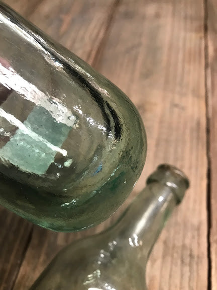 antique torpedo bottle rounded bottom