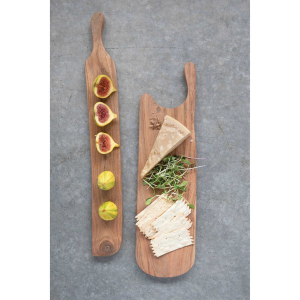 Acacia Wood Cheese/Cutting Board with Handle 2