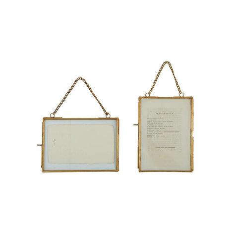 Brass and Glass Photo Frame