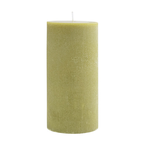 Unscented Pleated Pillar Candle