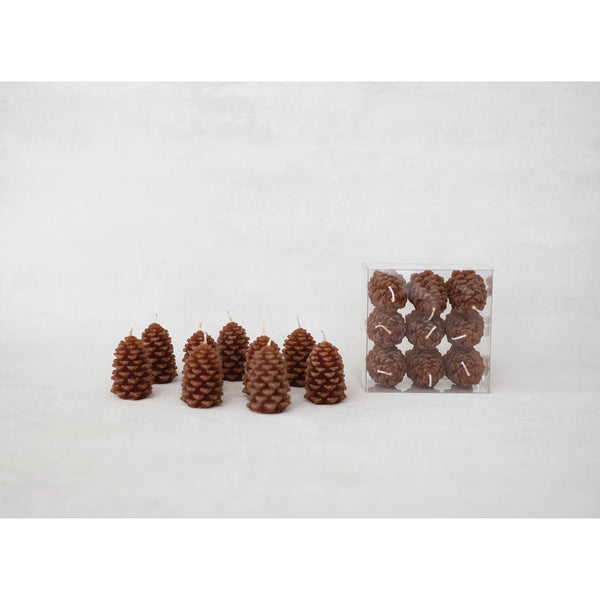 Unscented Pinecone Shaped Tealights tall