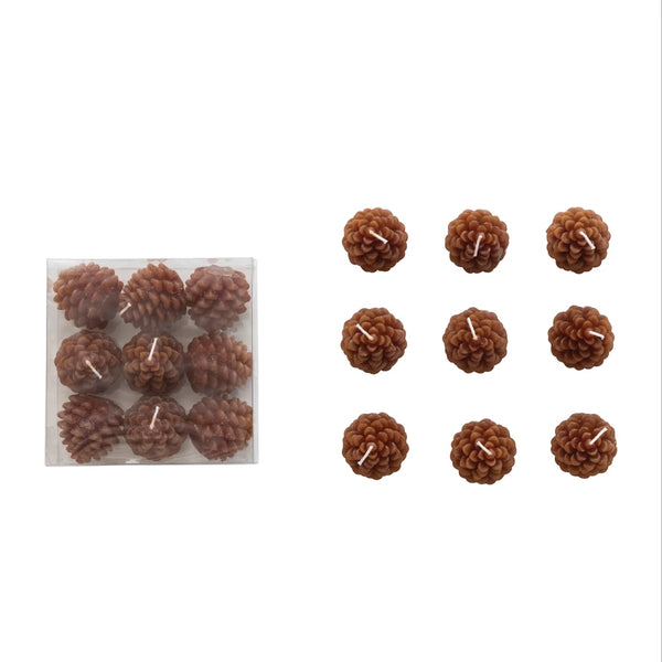 Unscented Pinecone Shaped Tealights