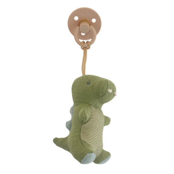 Natural Rubber Pacifier & Stuffed Animal